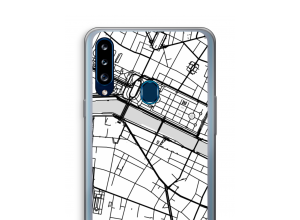 Put a city map on your Samsung Galaxy A20s case